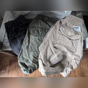 2T Cargo Shorts Green Tan Navy Toddler Boys Oshkosh Baby Gap Old Navy Bundle